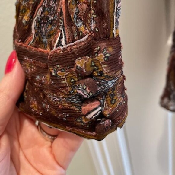 Paige Brown Bucatini Midi Dress Size 6 - Picture 8 of 8